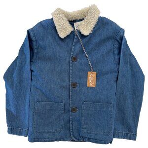 ATELIER BARN - VIGO DENIM JACKET - COTTON & ANGORA - MADE IN FRANCE - NWT